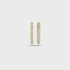 2 Carats Lab Diamond Eternity Hoop Earrings