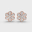 1 Carat Diamond Daisy Cluster 18K Gold Earring Studs