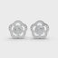 1.5 Carat Diamond Floral Elegance 18K Gold Earring Studs