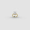 L’Émeraude 3 Carat IGI Certified Emerald Cut Lab Diamond 18K Yellow Gold Promise Ring