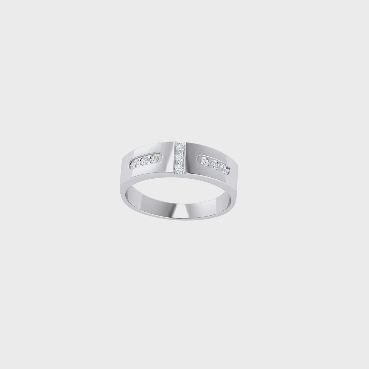 0.5 Carat Linear Glow Lab- Grown Diamond Ring 14K White Gold