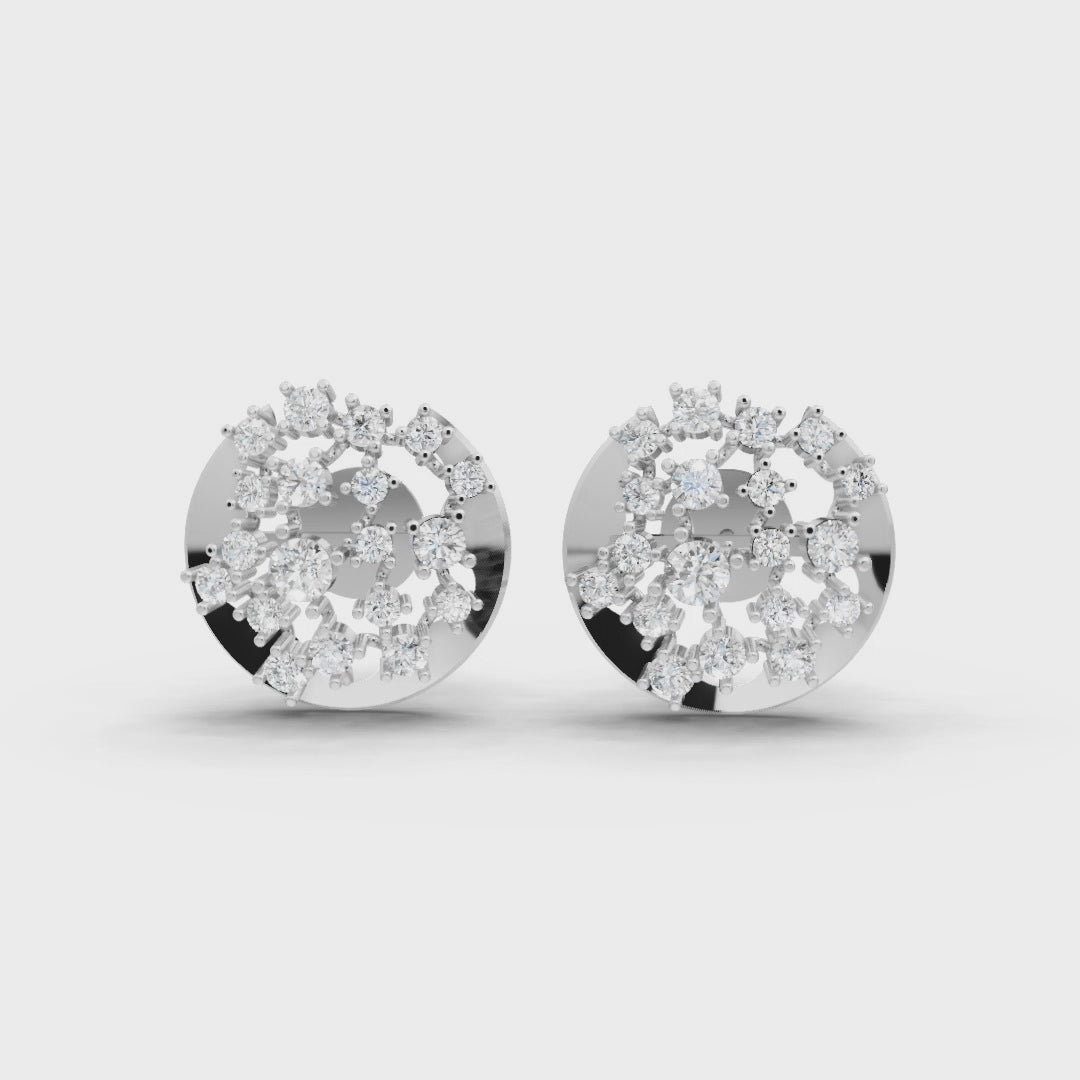 1.5 Carats Diamond Pulse 14K Gold Earring Studs