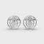 0.5 Carat Diamond Paw 14K Gold Earring Studs