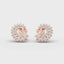 1.25 Carat Diamond Celestial Spiral 18K Gold Earring Studs