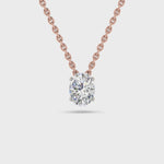 Single Stone Oval Diamond Pendant Video