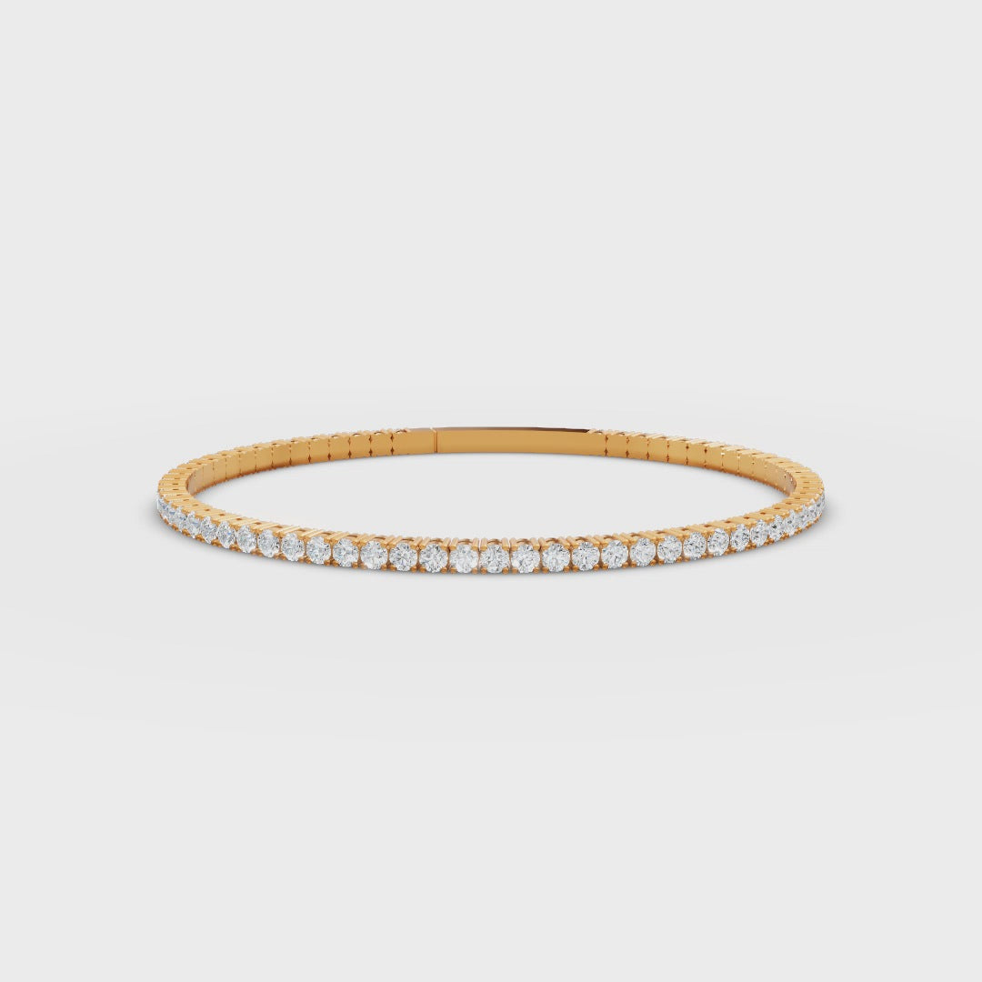 4 Carat Lab Grown Diamond Dazzler 18K Gold Bracelet