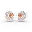 1.25 Carat Diamond Celestial Spiral 18K Gold Earring Studs